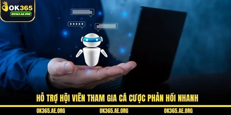OK365 44 Hỗ trợ hội viên tham gia cá cược phản hồi nhanh